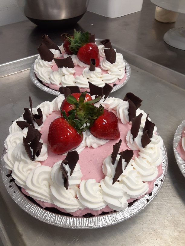 Strawberry Chiffon Pie at the Publick House in Sturbridge, Massachusetts.