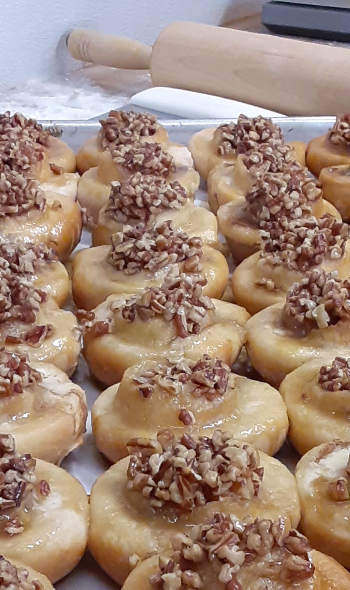 Pecan Sweet Rolls in the Publick House in Sturbridge, Massachusetts