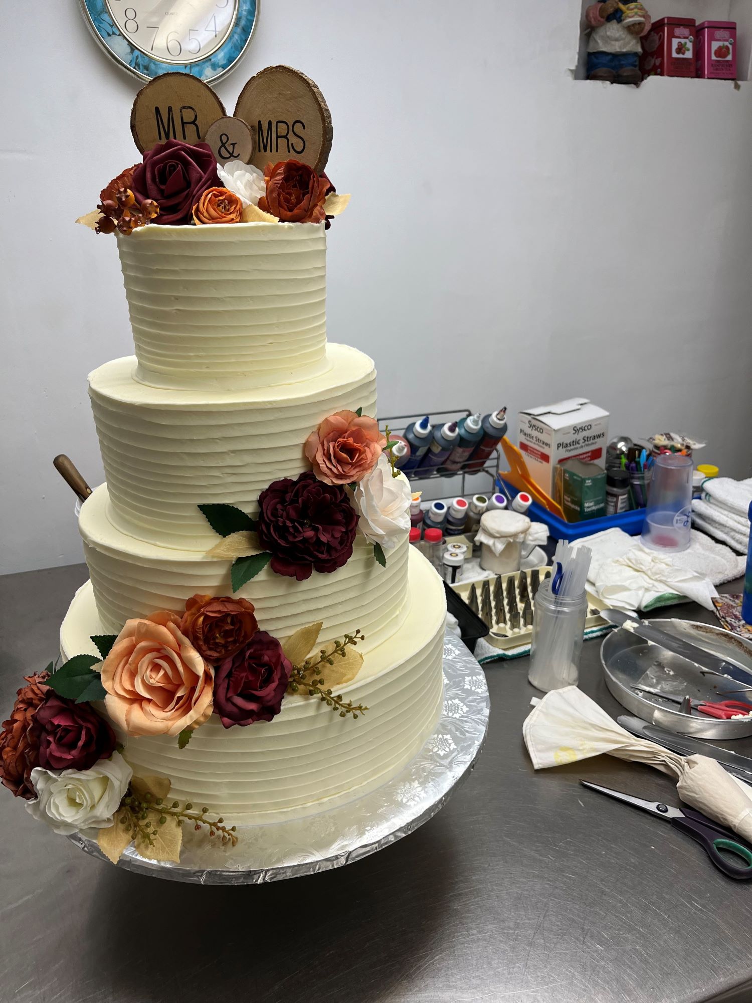 Wedding Cake at the Publick House in Sturbridge, Massachusetts.