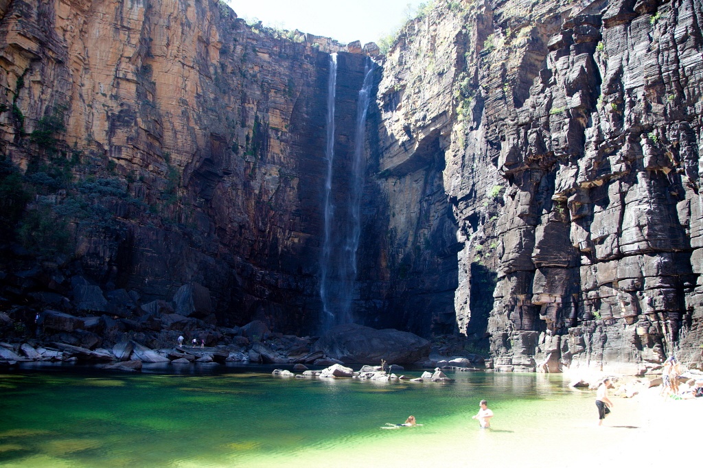 Jim-jim-falls-swimming-dry-season